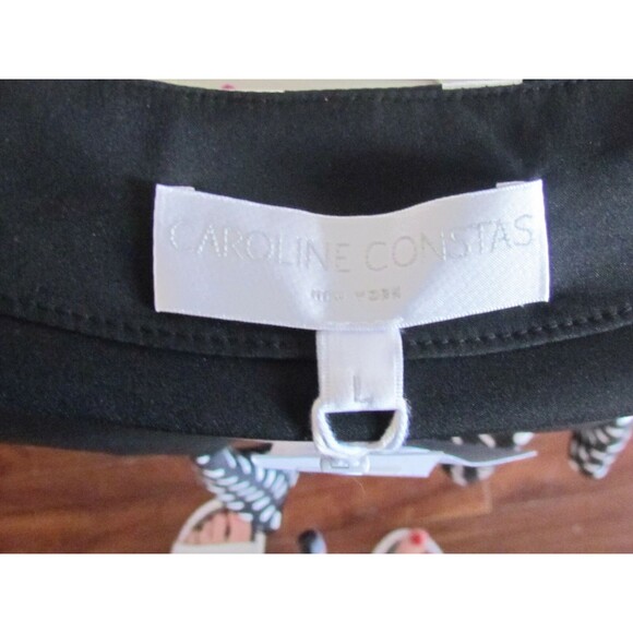 Women's Skirts Designer Caroline Constas Polka Dot Rushed Fluted Hem Silk Skirt - Picture 9 of 11